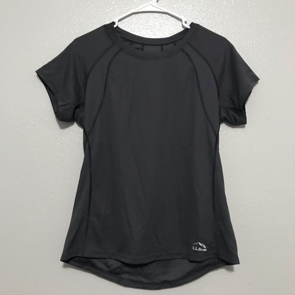 L.L. Bean Tops - L.L Bean GRAY BeanSport Short Sleeve Crewneck Tee
